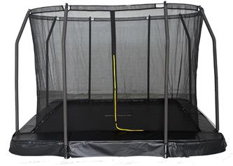 MCU-Sport Maahan upotettava trampoliini 213 x 153 cm + turvaverkko