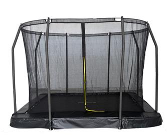 MCU-Sport Maahan upotettava trampoliini 213 x 153 cm + turvaverkko-8