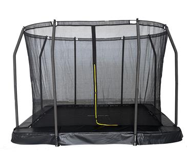 MCU-Sport Maahan upotettava trampoliini 213 x 153 cm + turvaverkko-8
