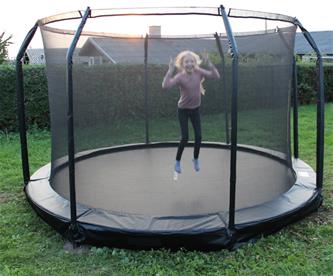 MCU-Sport Maahan upotettava trampoliini 3.7M + turvaverkko