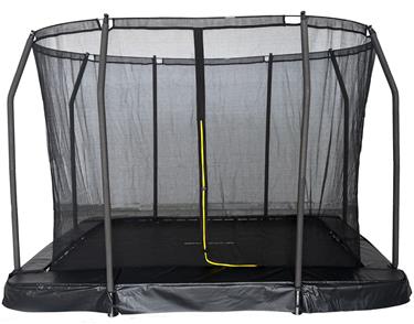 MCU-Sport Maahan upotettava trampoliini 305 x 213 cm + turvaverkko