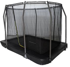 MCU-Sport Maahan upotettava trampoliini 305 x 213 cm + turvaverkko-2