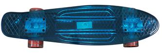   MCU-Sport Sininen läpinäkyvä LED-valo rullalauta + ABEC7-3