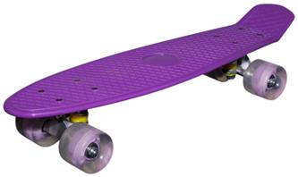   MCU-Sport Violetti LED-valo rullalauta + ABEC7