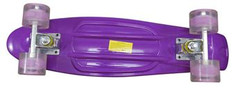   MCU-Sport Violetti LED-valo rullalauta + ABEC7-2