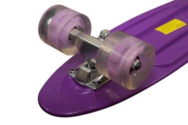   MCU-Sport Violetti LED-valo rullalauta + ABEC7-4