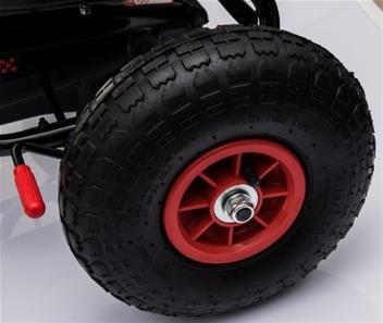 MegaLeg Champion 28 AIR Pedal Go-kart ilmakumirenkailla, musta-11