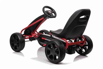 MegaLeg Champion 28 AIR Pedal Go-kart ilmakumirenkailla, musta-4