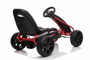 MegaLeg Champion 28 AIR Pedal Go-kart ilmakumirenkailla, musta-6