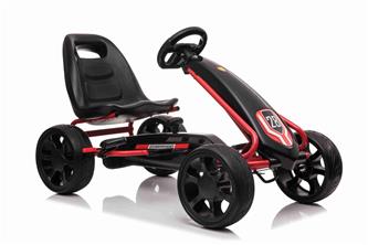 MegaLeg Champion 28 AIR Pedal Go-kart ilmakumirenkailla, musta-7