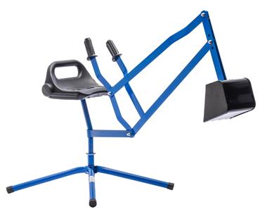 MegaLeg Metalinen kaivinkone HQ lapsille, sininen-5