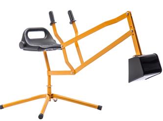 MegaLeg Metallinen kaivinkone HQ lapsille, Oranssi-4