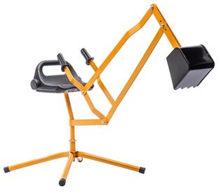 MegaLeg Metallinen kaivinkone HQ lapsille, Oranssi-5