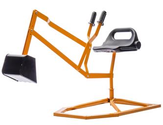 MegaLeg Metallinen kaivinkone HQ2 lapsille, keltainen