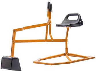 MegaLeg Metallinen kaivinkone HQ2 lapsille, keltainen-2