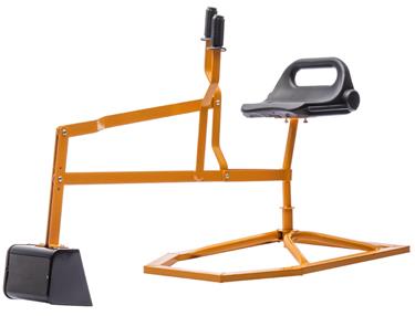 MegaLeg Metallinen kaivinkone HQ2 lapsille, keltainen-2