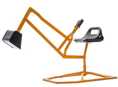 MegaLeg Metallinen kaivinkone HQ2 lapsille, keltainen-3