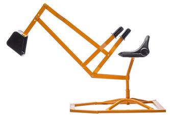 MegaLeg Metallinen kaivinkone HQ2 lapsille, keltainen-4