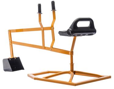 MegaLeg Metallinen kaivinkone HQ2 lapsille, keltainen-5