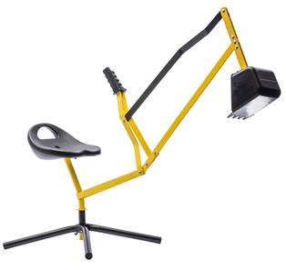 MegaLeg metallinen kaivinkone lapsille 115 x 85 cm-5