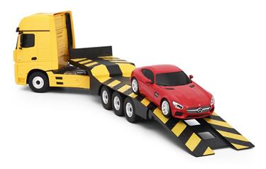 Mercedes-Benz Actros RC-kuorma-auto + Mercedes AMG GT auto 2.4G-2