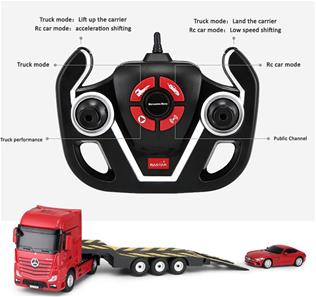 Mercedes-Benz Actros RC-kuorma-auto + Mercedes AMG GT auto 2.4G-3