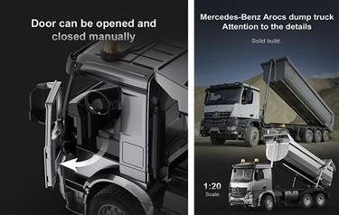 Mercedes-benz Arocs Kauko-ohjattava kuorma-auto 1:20-2