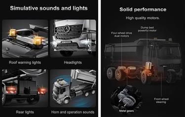 Mercedes-benz Arocs Kauko-ohjattava kuorma-auto 1:20-3