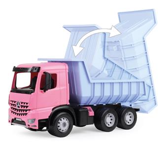 Mercedes-Benz Arocs -kippiauto, vaaleanpunainen/sininen, 67 cm-3