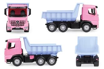 Mercedes-Benz Arocs -kippiauto, vaaleanpunainen/sininen, 67 cm-4