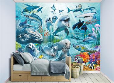 Meren alla / Under the Sea tapetti 243 x 305 cm