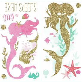 Merenneito glitter Seinätarrat-4