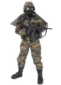 Merijalkaväen sotilasfiguuri 30,5cm tarvikkeineen