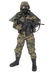 Merijalkaväen sotilasfiguuri 30,5cm tarvikkeineen