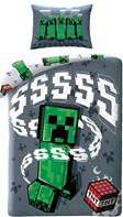 Minecraft Creeper vuodevaatteet 140 x 200 cm - 100 prosenttia puuvillaa.
