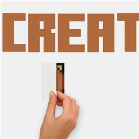 Minecraft Eat, Sleep, Mine, Create Seinätarra-3