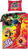 Miraculous Ladybug ''Lucky Charm'' vuodevaatteet, 100 puuvillaa.
