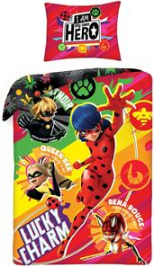 Miraculous Ladybug ''Lucky Charm'' vuodevaatteet, 100 puuvillaa.