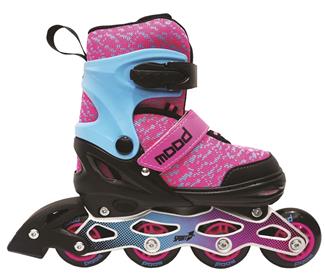 MOOD Vaaleanpunaiset inline-Rullaluistimet