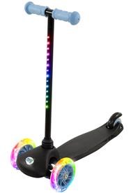MoVe Tilt & Glo 3-pyöräinen potkulauta LED-valoilla, sininen