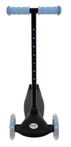 MoVe Tilt & Glo 3-pyöräinen potkulauta LED-valoilla, sininen-2