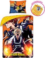 My Hero Academia vuodevaatteet + reppu malli 2 - 100 prosenttia puuvillaa