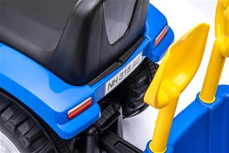 New Holland T7 Potkutraktori perävaunulla, sininen-12