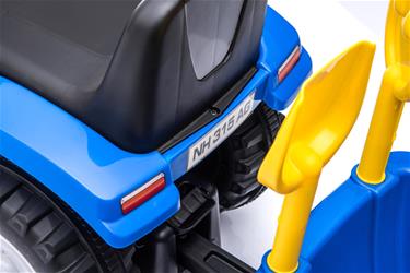 New Holland T7 Potkutraktori perävaunulla, sininen-12