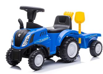 New Holland T7 Potkutraktori perävaunulla, sininen-7