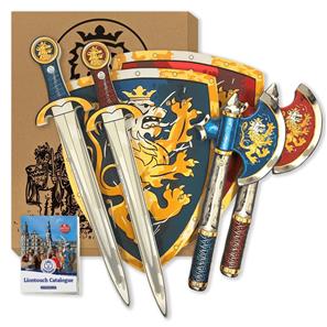 Noble Knight 2 x Miekka + 2 x Kilpi + 2 x Kirves-6