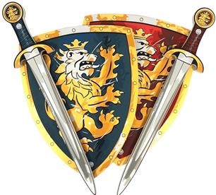 Noble Knight 2 x Vaahtomiekka + 2 x Kilpi