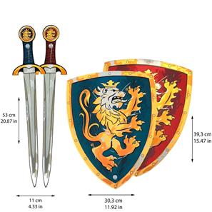 Noble Knight 2 x Vaahtomiekka + 2 x Kilpi-3
