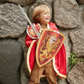 Noble Knight vaahtomiekka + kilpi + kirves, punainen-6