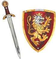 Noble Knight vaahtomiekka + kilpi, punainen